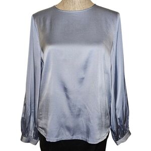 Eileen Fisher Silk Blouse Top - Size XS - Long-Sleeve Minimalist Office Workwear